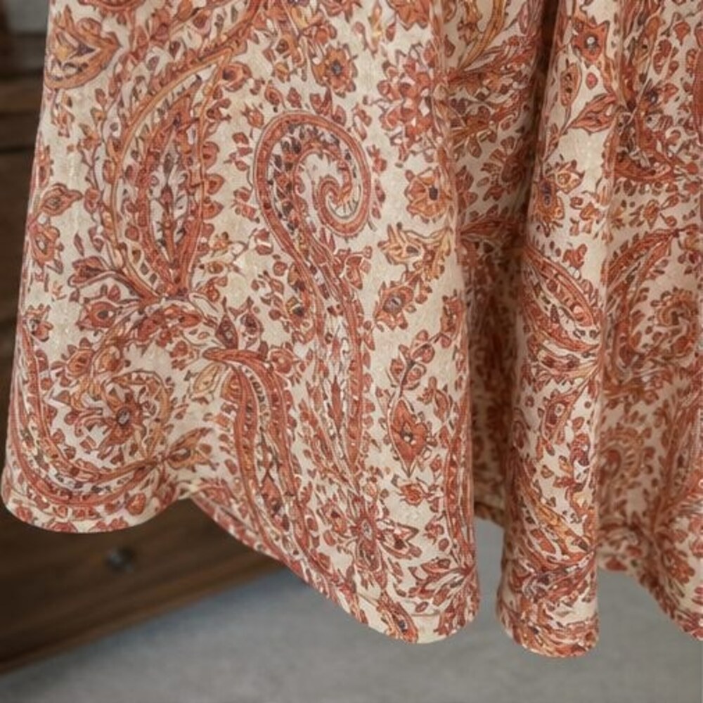 Rust Wrap Blouse - Picture 6 of 6